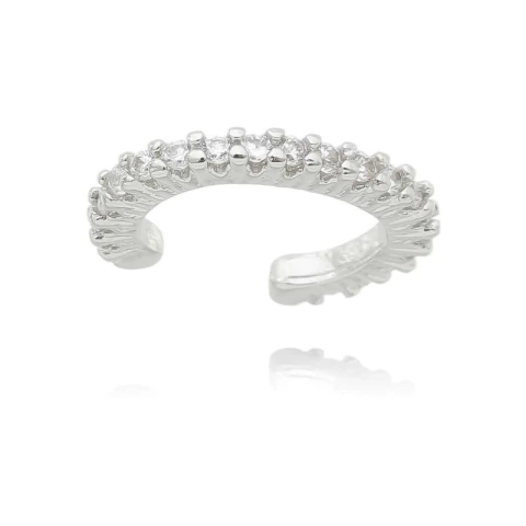 Piercing de pressão cravejada