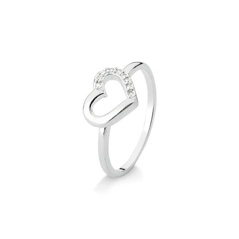 Anel Coração vazado Romance - comprar online