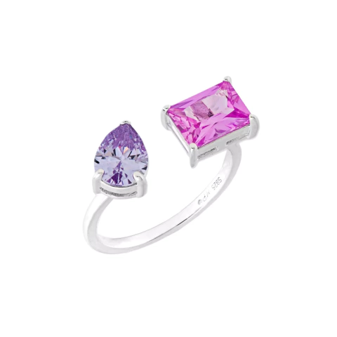 Anel Regulável Pink e Lilás - comprar online