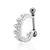 Piercing Conch Coroa Cravejado na internet