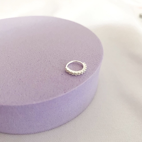 Piercing argola cravejada fino - comprar online