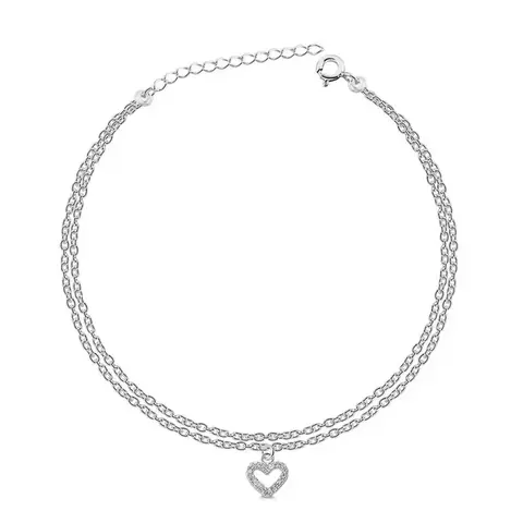 Pulseira Dupla de Coração - comprar online