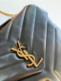 Bolsa Saint Laurent LouLou "Black&Gold" - Missconcept