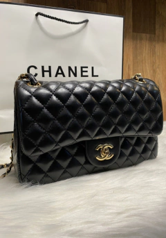 Bolsa Chanel Classic Premium Preta e dourada - comprar online
