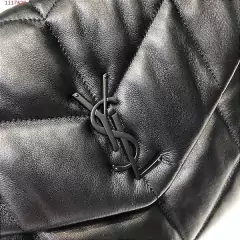 Bolsa Saint Laurent LouLou Puffer "All Black" - Missconcept