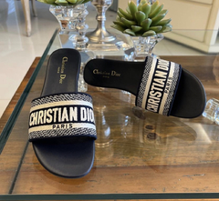 Rasteirinha Flat Christian Dior- Linha Italiana - comprar online