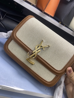 Bolsa Saint Laurent Solferino "Brown/Beige