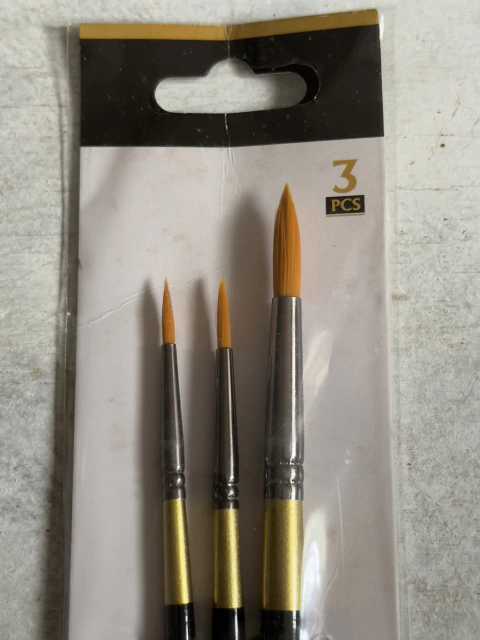 Pinceles x 3 unidades