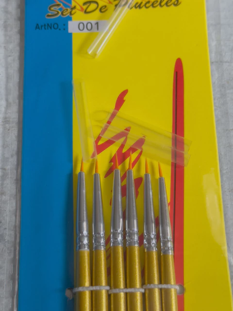 Pinceles x 6 unidades