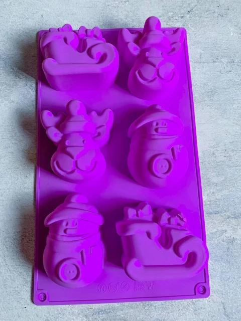 Molde silicona grande apto horno Navidad