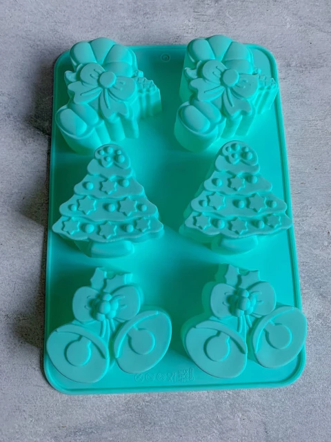 Molde silicona apto horno Navidad