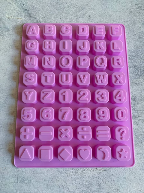 Molde letras y números grandes