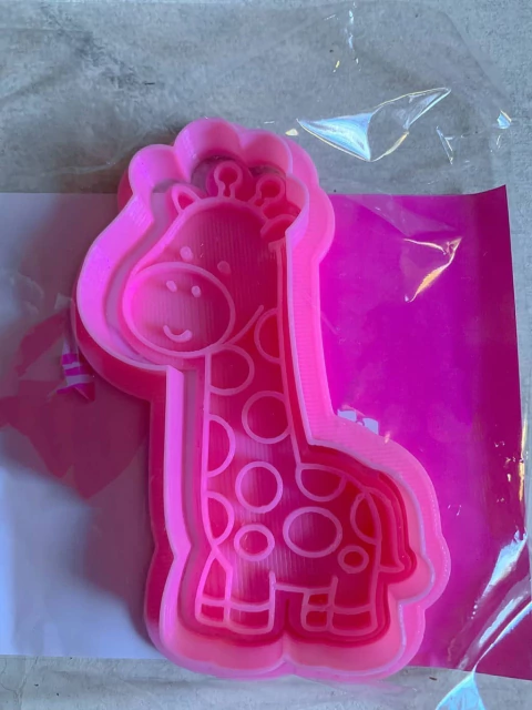 Cortante + sello jirafa bebe