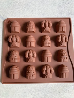 Molde silicona cupcakes
