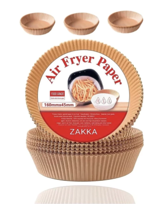 Bandejas descartable chicas Air fryer x 100 unidades 16 cm diámetro