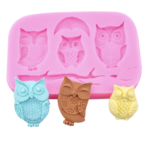 Molde siliconas lechuzas
