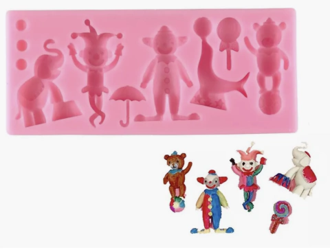 Molde silicona circo