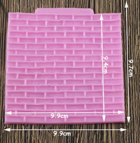 Molde silicona textura ladrillo