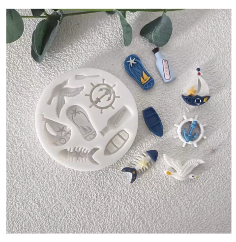 Molde silicona playa