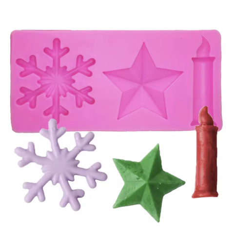 Molde silicona Navidad
