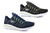 Kit 2 Pares De Tênis Caminhada Academia Runway Training Masculino - Marinho/Verde E Preto/Verde
