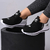 Imagem do Kit 3 Pares Tênis Esportivo Academia Runway Running Feminino - Preto/Rosa E Branco/Preto E Preto/Verde