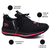Kit 2 Pares Tênis Esportivo Academia Runway Running Feminino - Preto/Rosa E Branco/Preto - comprar online
