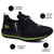 Kit 2 Pares Tênis Esportivo Academia Runway Running Feminino - Preto/Verde E Branco/Preto - comprar online