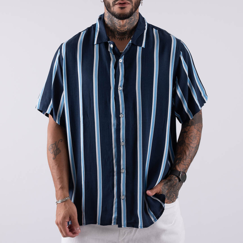 Camisa vivo azul