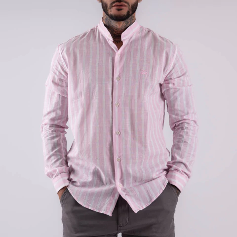 camisa mao fragata rosa