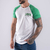 Remera rangla bl/verde