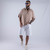 Camisa Lef lino camel - tienda online