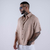 Camisa Lef lino camel - comprar online