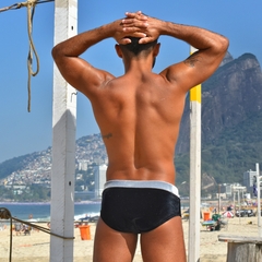 Sunga Velvet em Veludo Preto e Prata - EXODIA RIO BEACHWEAR