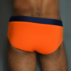 Sunga CLASSIC Sunset Sky Laranja com cós Marinho - comprar online