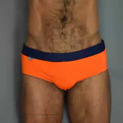 Sunga CLASSIC Sunset Sky Laranja com cós Marinho