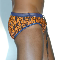 Sunga SLIM Tela Marinho dupla face