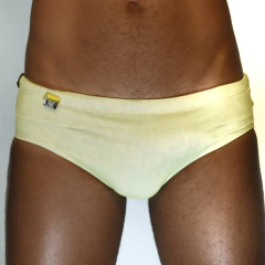 Sunga CLASSIC Tela Amarela dupla face na internet