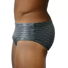 Sunga Classic Fish Scales Silver em jacquard texturizado prata na internet