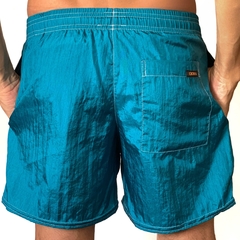 Shorts em Nylon de Poliamida Musgo