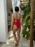 Caribe 2 em 1 hotpant vermelho brilho na internet