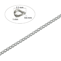 Cadena de Acero 0.60 mm x Metro (Mod.B)