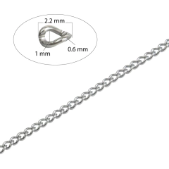 Cadena de Acero 0.60 mm (Mod.B) x 100 mts