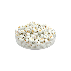 Plastico Plano Blanco Letras Doradas 7mm en internet