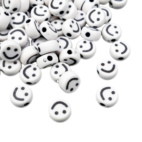 Plastico Plano Blanco Carita Negra 9 mm - comprar online