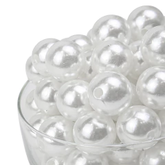Perla Plastica Perlada 14 mm - tienda online