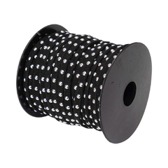 Gamuza Negra con Tachas 5 MM x 25 Yardas - ALMACEN DE ARMADO