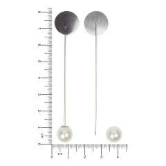 Pin Solapero Prendedor Con perla (76MM + 12MM) en internet