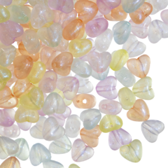 Plastico Corazon Fosforescente Con Glitter - comprar online