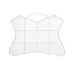 Caja Plástica Maletin con Moño 11 divisiones